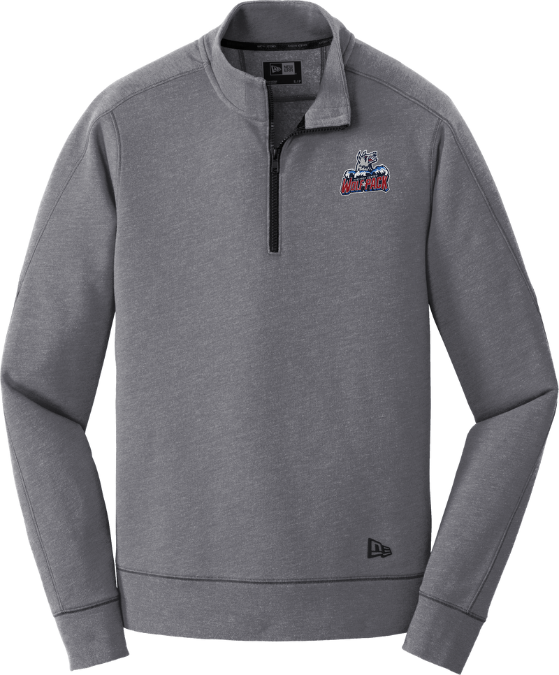 Hartford Jr. Wolfpack New Era Tri-Blend Fleece 1/4-Zip Pullover