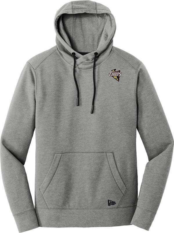 Mercer Chiefs New Era Tri-Blend Fleece Pullover Hoodie