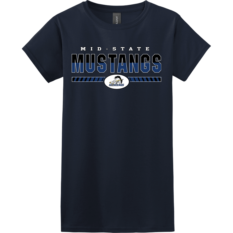 Mid-State Mustangs Softstyle Ladies' T-Shirt