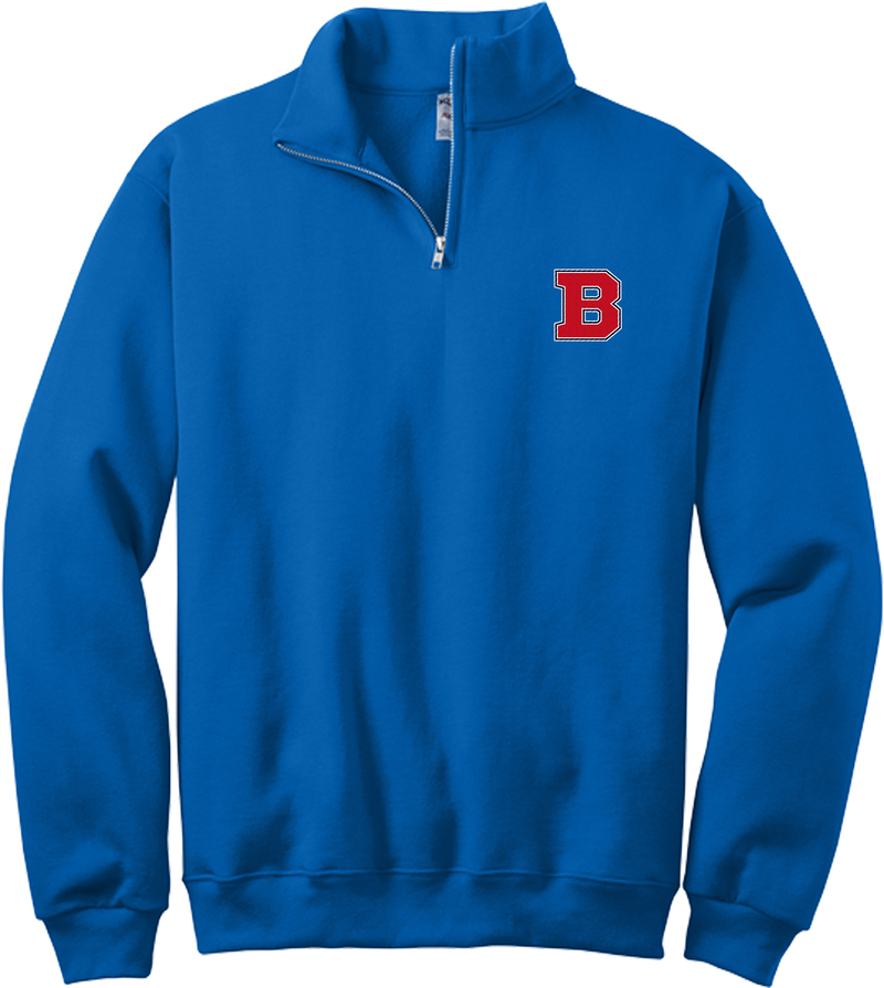 CT Bobcats NuBlend 1/4-Zip Cadet Collar Sweatshirt