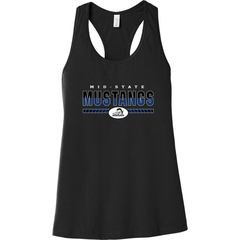 Mid-State Mustangs Womens Jersey Racerback Tank