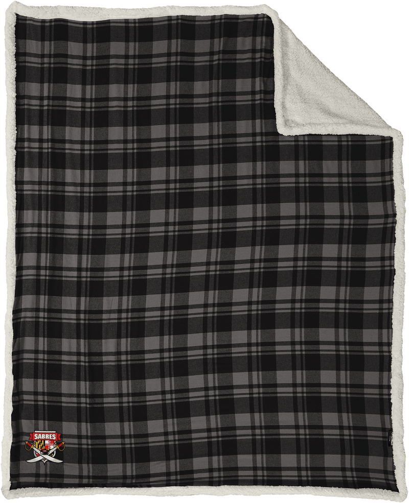 SOMD Sabres Flannel Sherpa Blanket