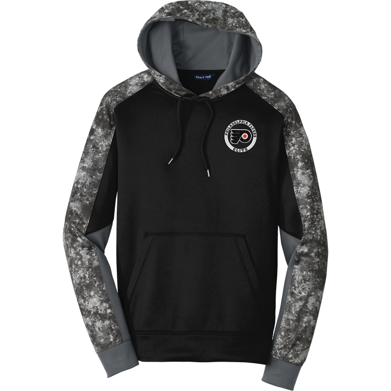 Philadelphia Flyers Elite Sport-Wick Mineral Freeze Fleece Colorblock Hooded Pullover