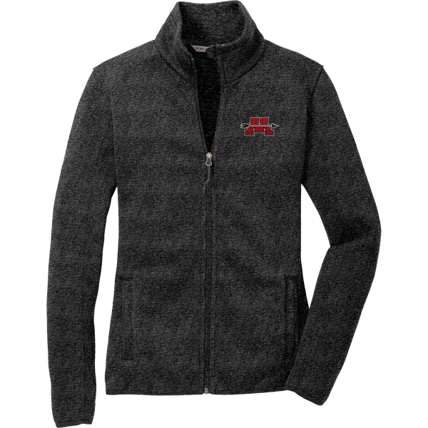 Mercer Arrows Ladies Sweater Fleece Jacket