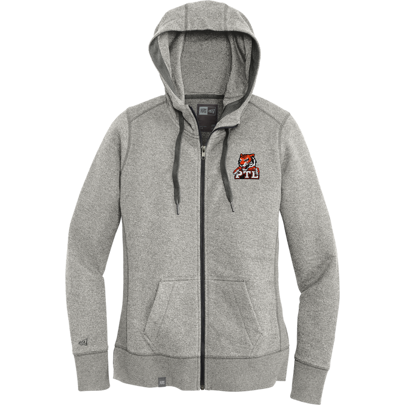 Princeton Tiger Lilies New Era Ladies French Terry Full-Zip Hoodie