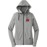 Team Maryland New Era Ladies Tri-Blend Fleece Full-Zip Hoodie