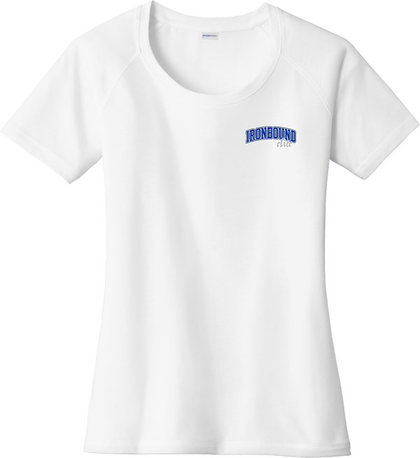 Ironbound Ladies PosiCharge Tri-Blend Wicking Scoop Neck Raglan Tee