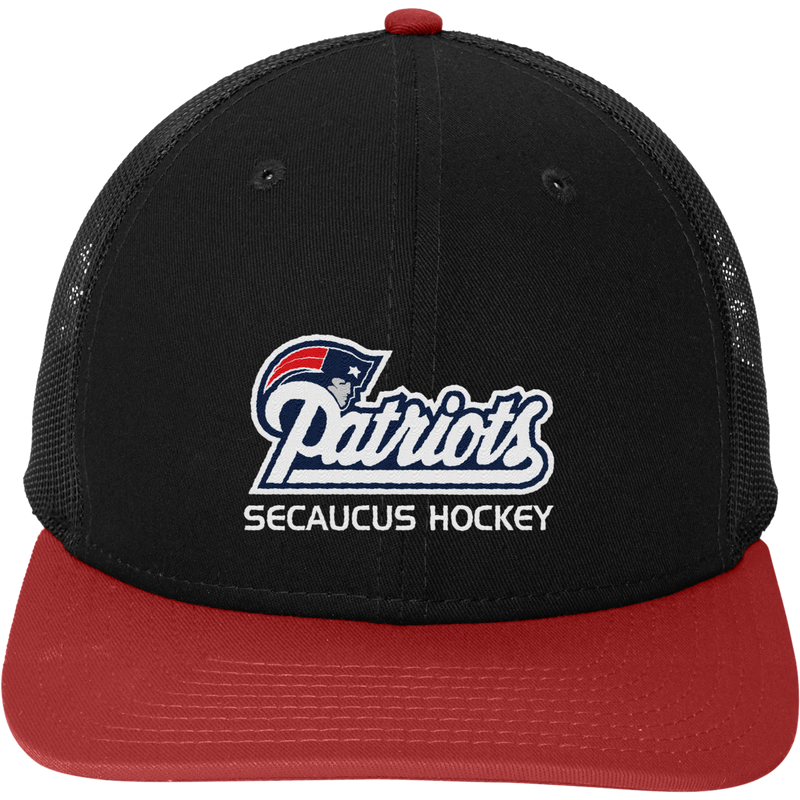 Secaucus Patriots New Era Snapback Low Profile Trucker Cap