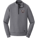 Scary Badgers New Era Tri-Blend Fleece 1/4-Zip Pullover