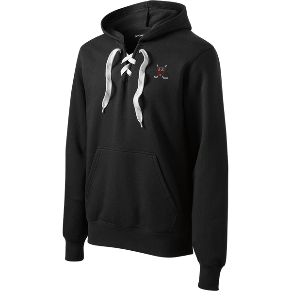 Navesink Lace Up Pullover Hooded Sweatshirt