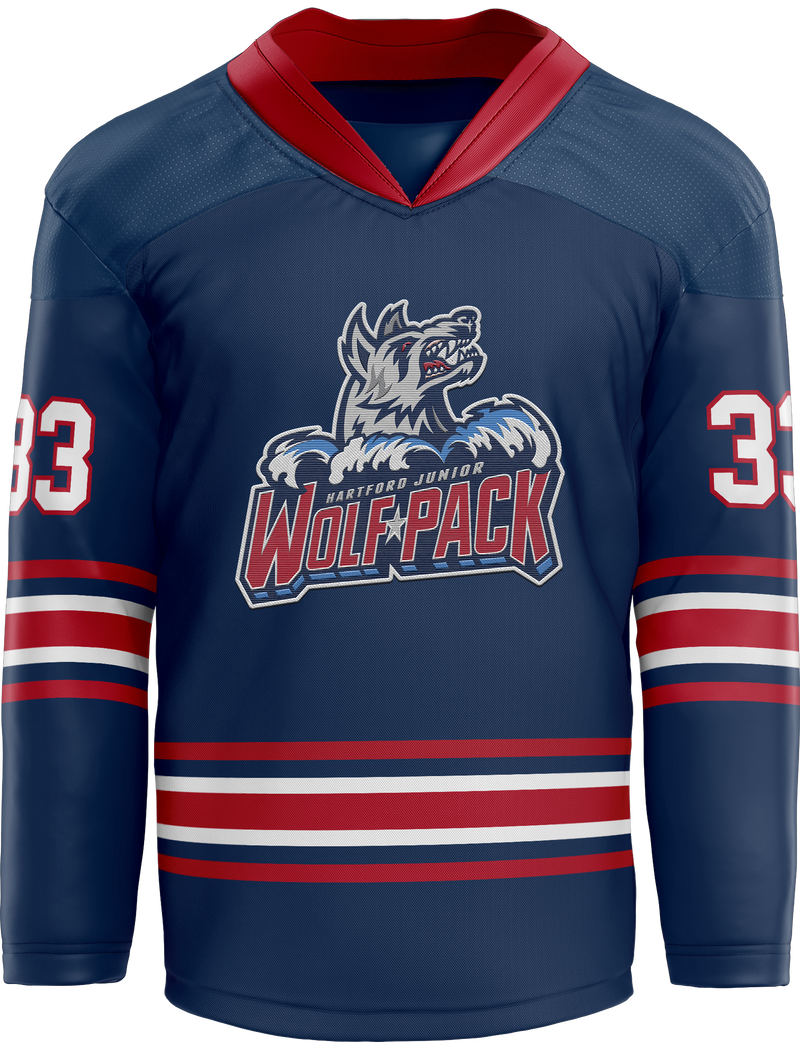 Hartford Jr. Wolfpack Split Season Youth Player Hybrid Jersey